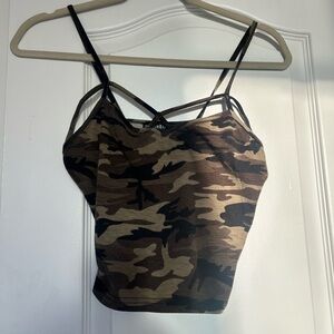 Shein Women's Camouflage Crop Top